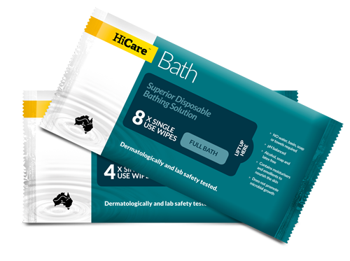 HiCare Health Bath disposable wipes